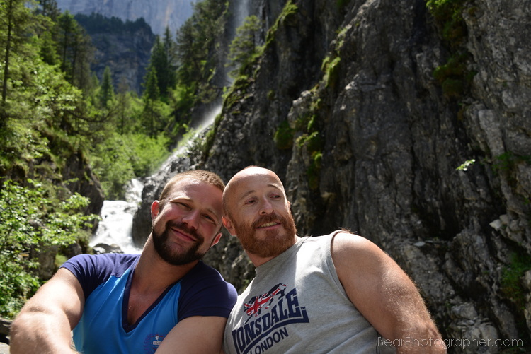 hiking at TOP of Europe Jungfraijoch at 3000m, masculine outdoor men, furry men photo shoot, your personal alpha male photographer